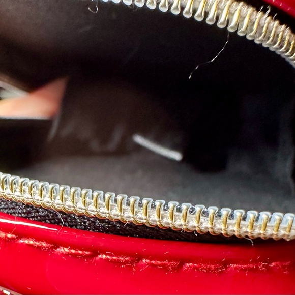 Yves Saint Laurent (YSL) Beaute’ Red Patent Makeup Bag w/ Add on Extender GWP - Picture 5 of 8